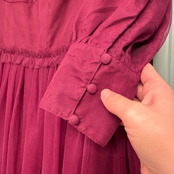 Ivy City Co Purple Midi Dress - Picture 3 of 3